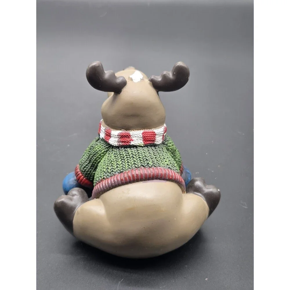 Holiday Moose Figural Christmas Stocking Hanger